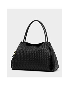 Katie Loxton Nova Hand Woven Large Shoulder Bag - Black